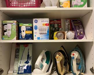 Irons, Lightbulbs 