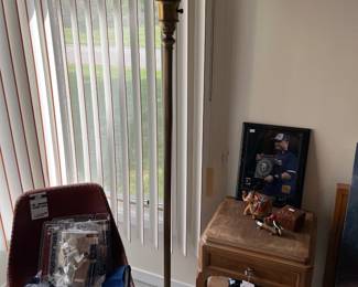 Leather Chairs, Floor Lamp
