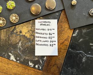 Unmarked Jewelry