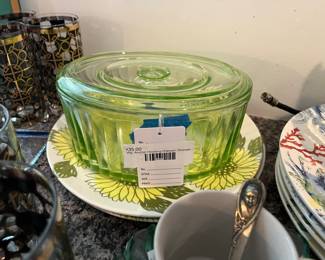 Vtg Anchor Hocking Uranium Storage Container 