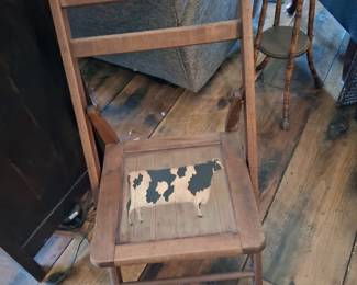 Painted folding chair
