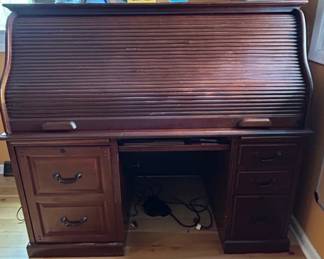 Vintage Oak RollTop Desk B