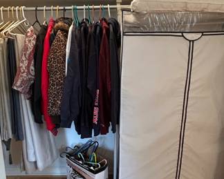 Whitmor inch Portable Clothes Garment Rack with White Cover