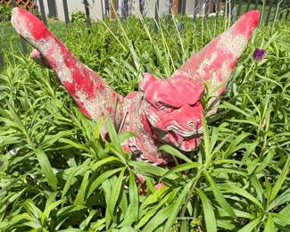Red Winged Gargoyle Statue