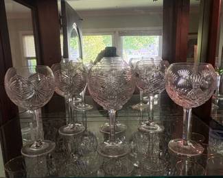 Waterford Crystal Millennium Pattern Water Goblets 