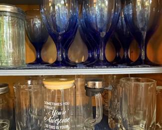 Assorted HandBlown Glassware and Novelty Ceramic Mug second image