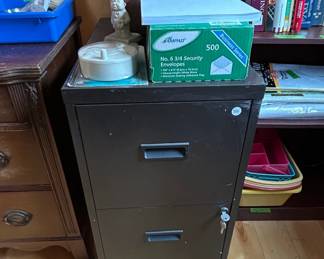 TwoDrawer Metal Filing Cabinet