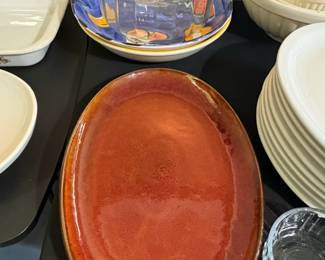 Handcrafted Ceramic Oval Serving Platter