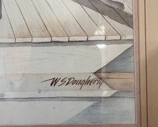 W.S. Dougherty Porch Swing Watercolor Print second image