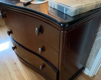 Bernhardt Curved Dresser with Granite Top second image