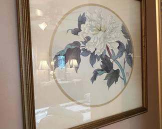 Chinese Peony Painting by Yu FeiAn