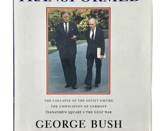 Signed George Bush “A World Transformed" Book