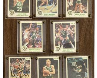 1985-86 NBA Boston Celtics Larry Bird Card Plaque