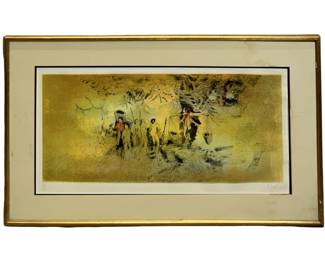 Signed Hoi Lebadang Vintage Lithograph