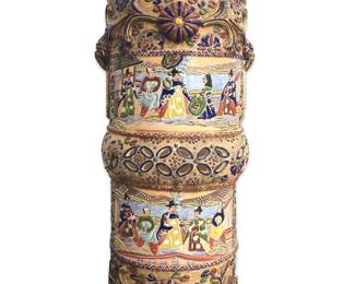 Detailed Ceramic Japanese Umbrella Stand
