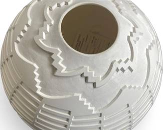 Tony Garcia Acoma Signed Whiteware Pottery