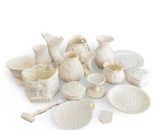 17 Piece Belleek Porcelain Collection
