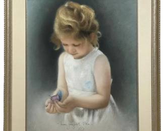 Signed Mimi Jungbluth Pastel Drawing