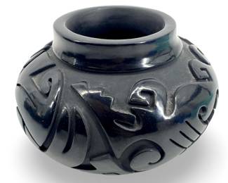 1993 Signed Linda Cain Santa Pueblo Pottery Bowl