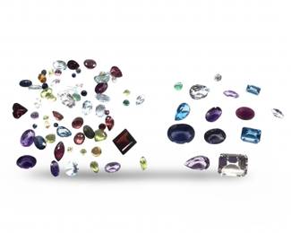 Assorted Loose Mixed Faceted Gemstones