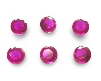 (6) Assorted Loose Ruby Gemstones