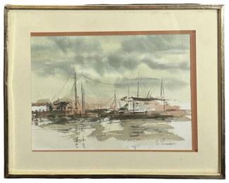 Signed Hoi Lebadang Vintage Lithograph