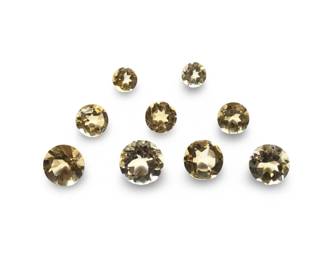 (9) Assorted Loose Citrine Gemstones