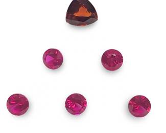 (6) Fabulous Loose Ruby Gemstones