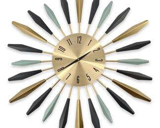 Mid Century Modern Style Wall Clock