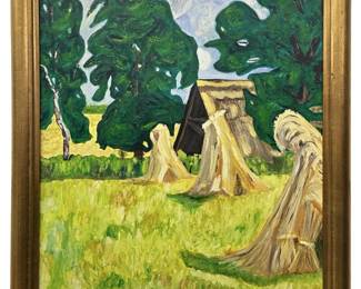 Signed Thode Oil on Panel After Dora Stetter