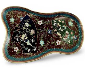 Meiji Japanese Cloisonné Enamel Plate