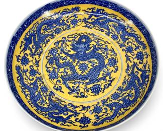 Chinese Great Qing Dynasty Porcelain Dragon Bowl