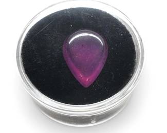 Large Pear Shape Fluorescent Loose Ruby Gemstone