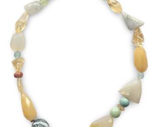 Remarkable Multi Gemstone Semi Precious Necklace