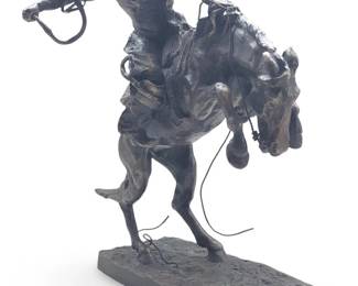 Small Frederic Remington Bronco Buster Bronze