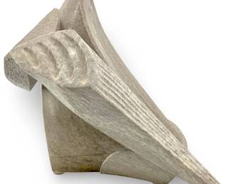 Signed Kirk Tatom “Small Ocean" Stone Sculpture