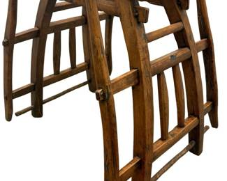 Antique Chinese Solid Wood Ox Pack