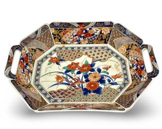 Vintage Japanese Imari Hand Painted Porcelain Dish