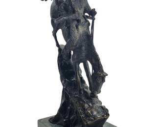 Mountain Man by Frederic Remington Desktop Bronze