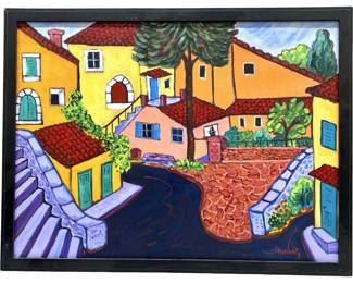 Signed Barbara Gurwitz Oil on Canvas