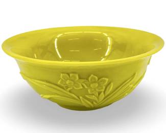 Chinese Yellow Peking Glass Bowl