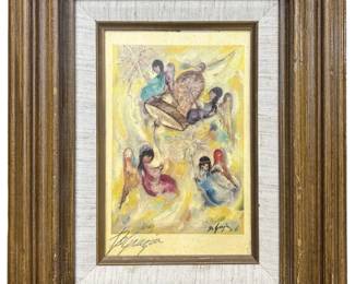 Signed Ted DeGrazia “Girls" Print