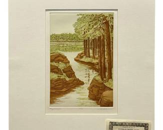 Signed E.B. Rothwell “Chequamegon" Etching 5/75