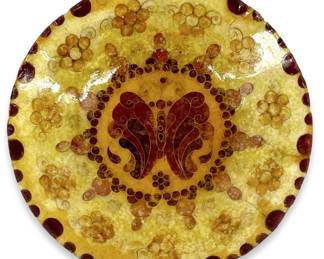 Antique Butterfly Plique-a-Jour Cloisonné Bowl