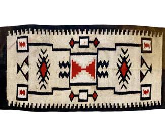 Native American Hand Woven Geometric Tapestry