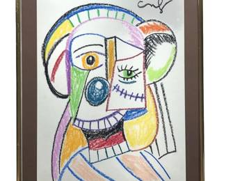 After George Condo Acrylic on Paper