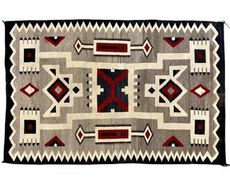 Vintage Native American Hand Woven Rug