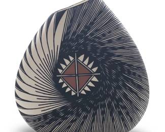 Signed Jennifer Sanchez Acoma Pottery Vase