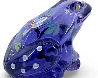 Signed D. Fredrick Fenton Art Glass Frog