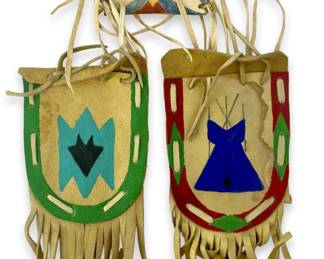 1996 Hand Painted Leather Conrad Chief Body Bags